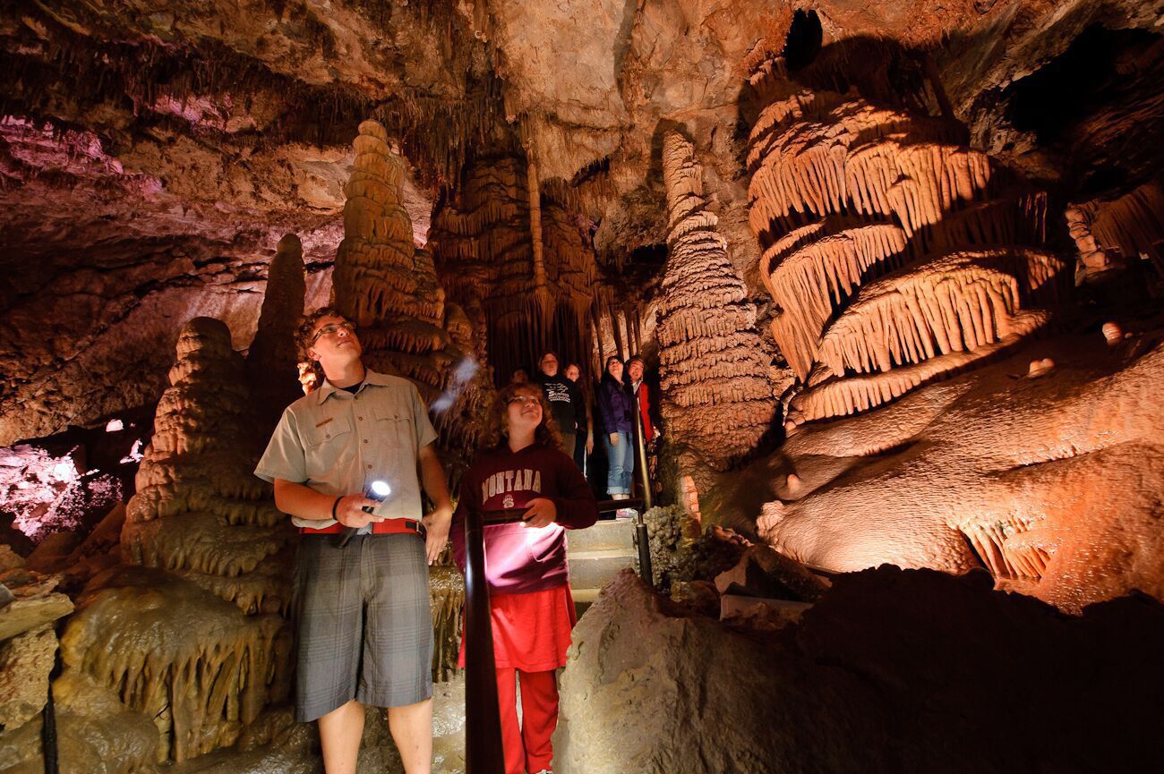 Naturally air conditioned cavern